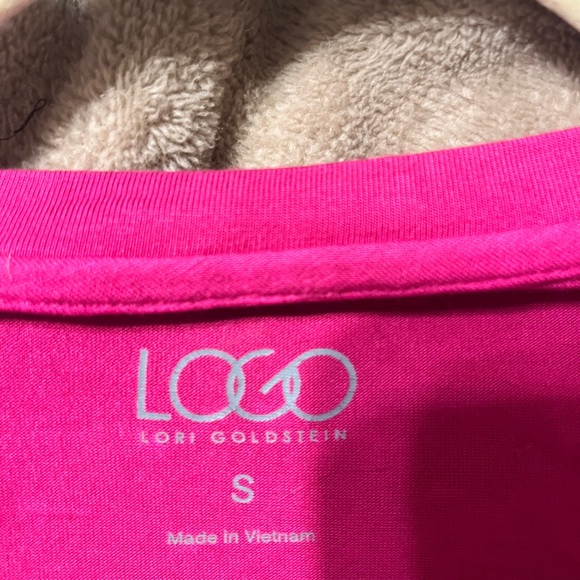 LOGO by Lori Goldstein Pink and Brown Tunic - Picture 2 of 5
